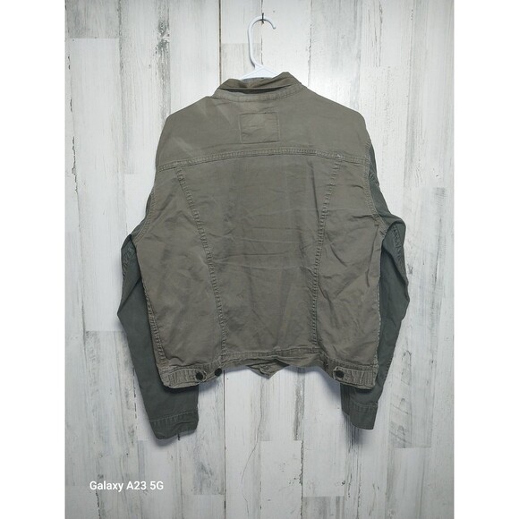 Levi's Two Tone Canvas Jacket Green Mens Size Large - Picture 5 of 5